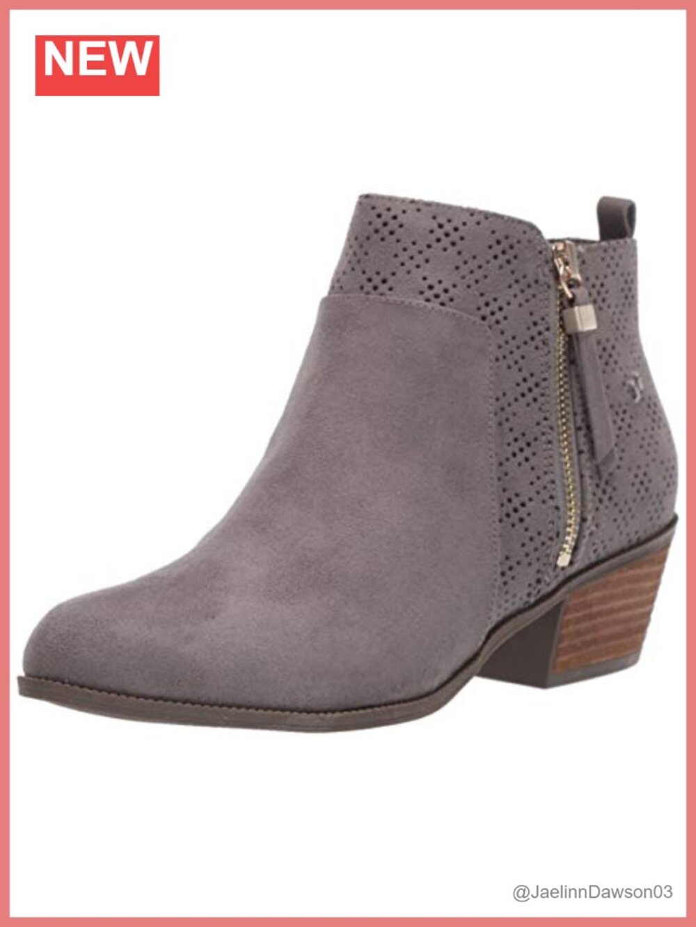 Women's Microfiber Ankle Bootie Almond Toe Block Heel Dress Boot
